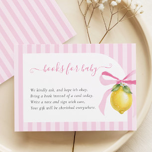 Ciao Bambina Pink Lemon Books for Baby Card