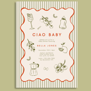 Ciao Bambino Baby Shower Invitation Template
