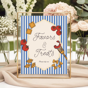 Ciao Bambino Italian Blue Favours & Treats Poster