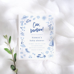 Ciao Bambino Italian Budget Boy Baby Shower