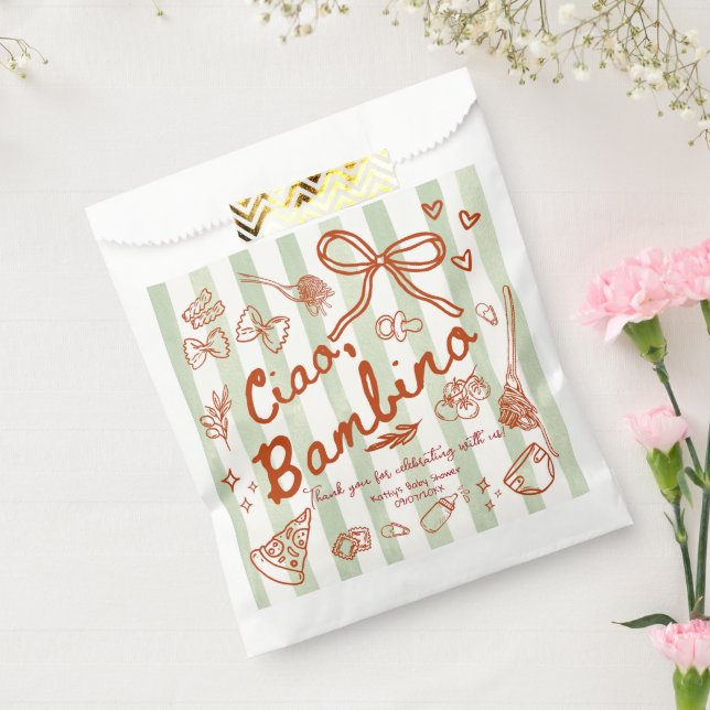 Ciao Bambino (Olive Green) Favour Bag (Sealed)