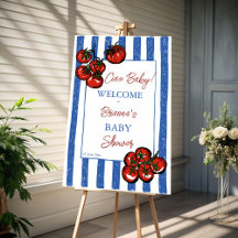 Ciao bébé tomate Bienvenue panneau de bienvenue po