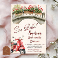 Ciao Bella Bachelorette Weekend Invitation