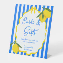 Ciao bella blue stripes lemons Italian gifts table