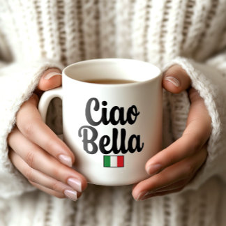 Ciao Bella Flag Mug - Italian Gift for Her