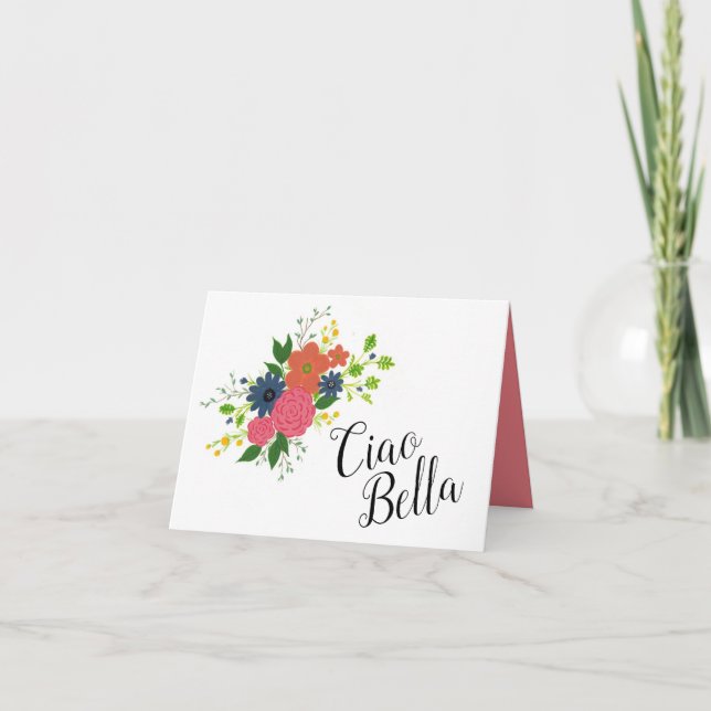 Ciao Bella greeting card. Thank You Card (Front)