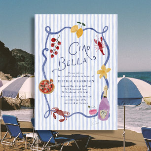 Ciao Bella Italian Bridal Shower Invitation
