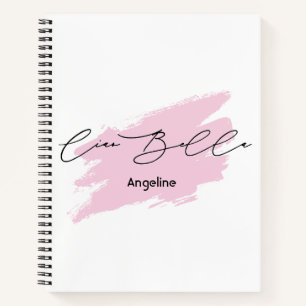 Ciao Bella Italian Brush Stroke Name Tote Bag Notebook