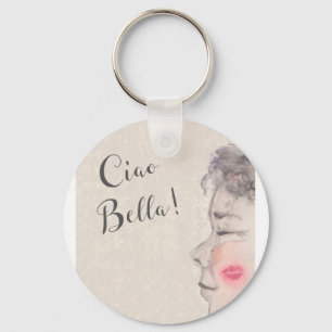 Ciao Bella Original Watercolor Keychain
