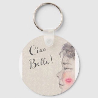 Ciao Bella Original Watercolor Keychain