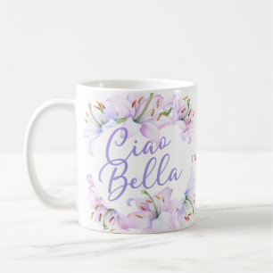 Ciao Bella Personalized Lillies Coffee Mug