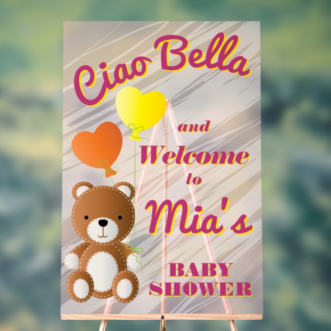 Ciao Bella shower de bébé fille  (Neutre)