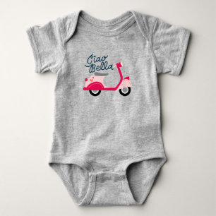 Ciao Bella Vespa Scooter Baby Bodysuit
