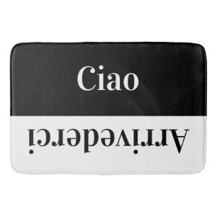 Ciao - greetings in Italian Bath Mat