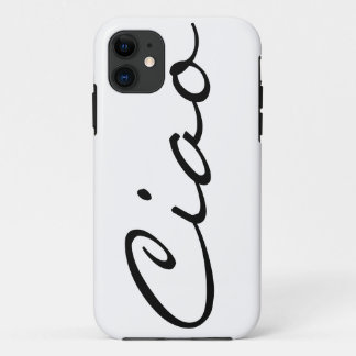 Ciao hello Italian funny hipster trendy modern iPhone 11 Case