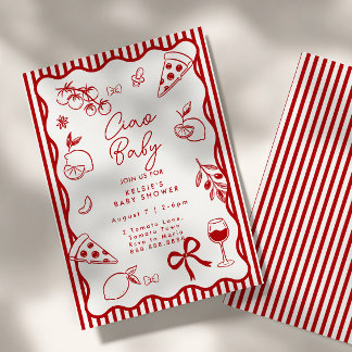 Ciao Invitation - Italian Baby Shower Invitation