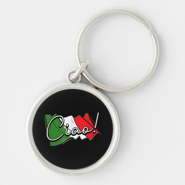 Ciao! - Italian and European Venice Scooter and La Keychain (Front)