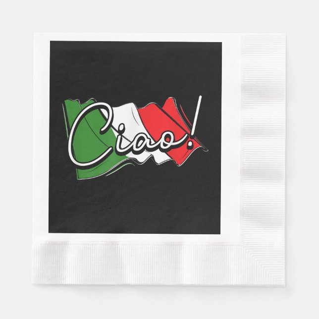 Ciao! - Italian and European Venice Scooter and La Napkin (Front)