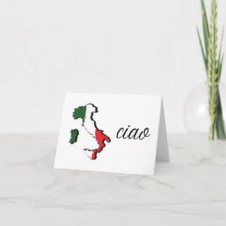 Ciao, Italian language greeting Card