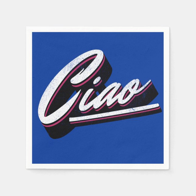 Ciao text design napkin (Front)