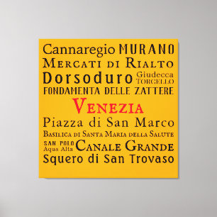 Ciao Venezia ! Impression Canvas
