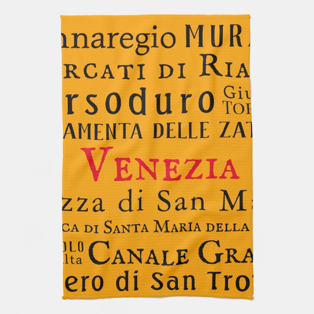 Ciao Venezia! Kitchen Towel (Vertical)