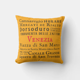 Ciao Venezia! Outdoor Pillow