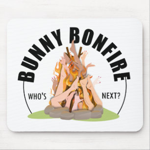 Ciara St James Bunny Bonfire Mousepad