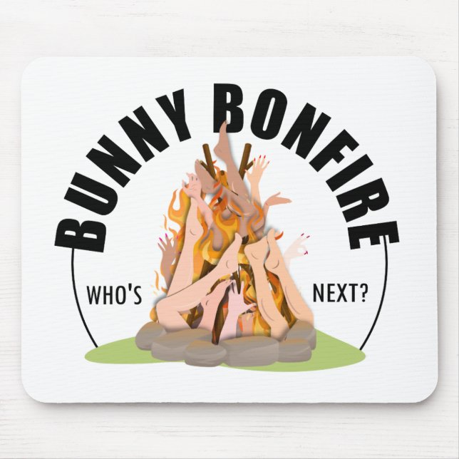 Ciara St James Bunny Bonfire Mousepad (Front)