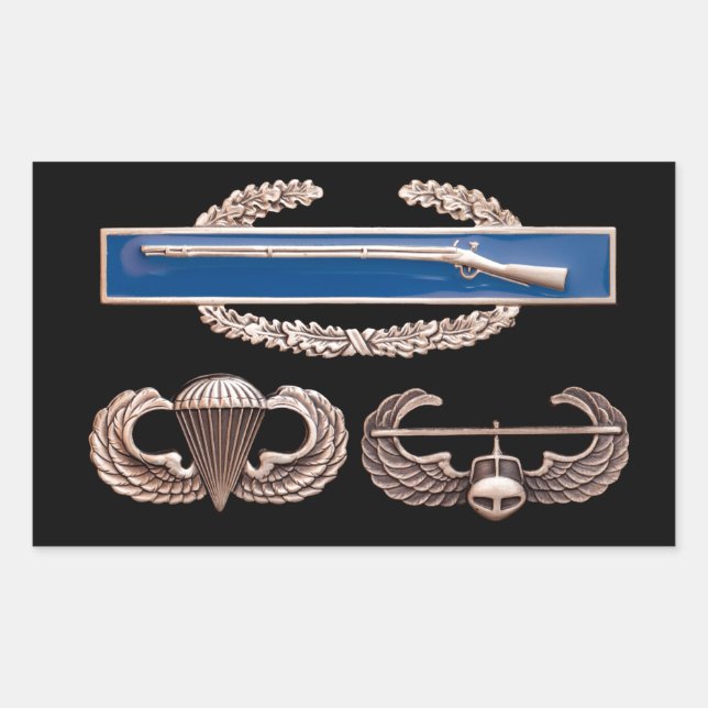 CIB Airborne Air Assault Sticker (Front)