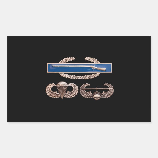 CIB Airborne Air Assault Sticker (Front)