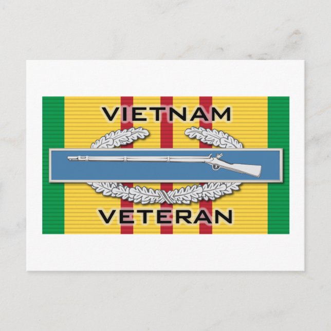 CIB Vietnam Veteran Postcard (Front)