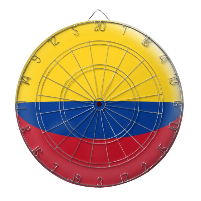 Cible avec le drapeau colombien de la Colombie de (Devant)