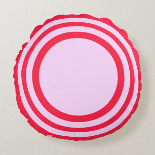 Cible Bullseye, Coussin rond Deux Tons Rose