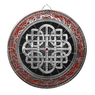 Cible De Fléchettes [200] Croix argentée celtique sacrée de noeud
