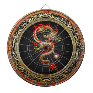 Cible De Fléchettes [200] Dragon chinois d'or Fucanglong