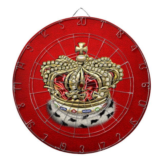 Cible De Fléchettes [200] Prince [King] Royal Crown [Fur+Gold][Red] (Devant)