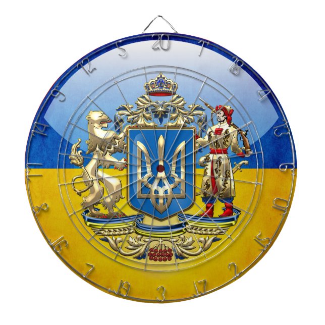 Cible De Fléchettes [200] Ukraine : Manteaux d'armoiries supplémentair (Devant)