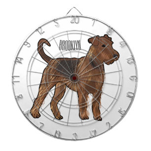 Cible De Fléchettes Airedale terrier dog cartoon