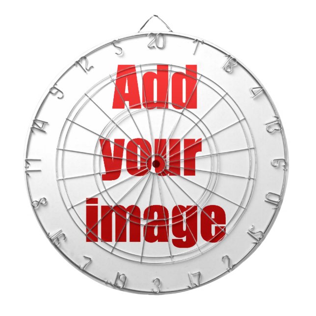 Cible De Fléchettes Ajoutez votre image à la personnaliser (Devant)