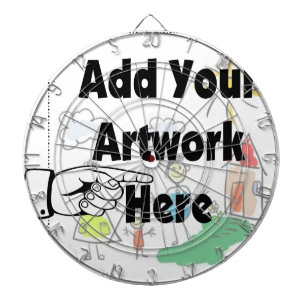 Cible De Fléchettes Ajoutez votre propre oeuvre d'art ou l'oeuvre d'en