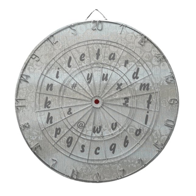Cible de flechettes Alphabet du jeu de mots orthog (Devant)