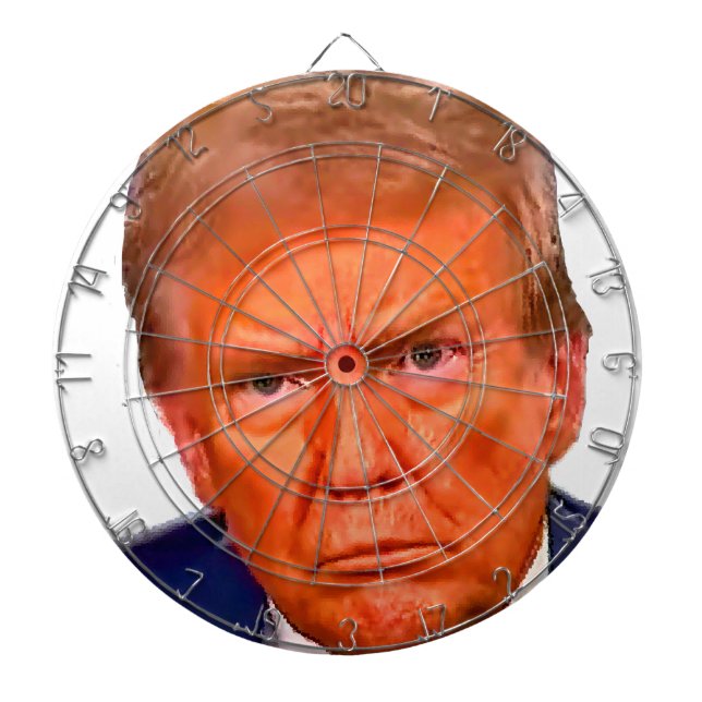 Cible De Fléchettes Amusant Anti Trump Anti MAGA républicain diable (Devant)