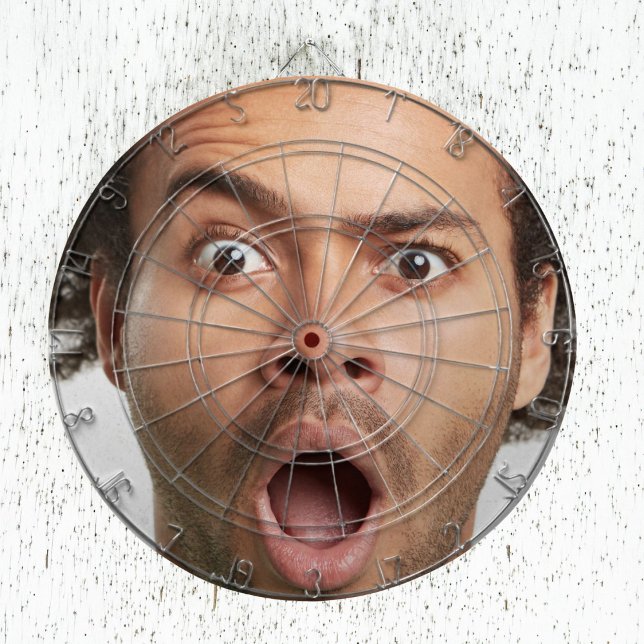 Cible De Fléchettes Amusement Photo Personnalisé (Personalized Photo Fun Dart Board)