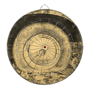 Cible De Fléchettes Ancienne roue de voiture classique