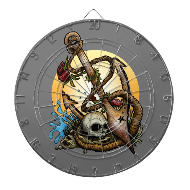 Cible De Fléchettes Ancré (Devant)