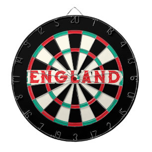 Cible De Fléchettes ANGLETERRE Anglais Ancien Design Classique Texte R