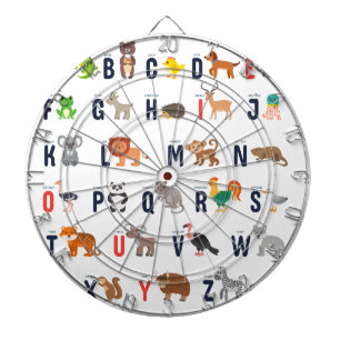 Cible De Fléchettes Animaux d'alphabet - mignon superbe !