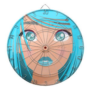 CIBLE DE FLÉCHETTES ANIME CARTOON GIRL