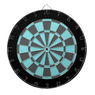 Cible de flechettes : Aqua, gris de charbon de